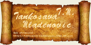 Tankosava Mladenović vizit kartica